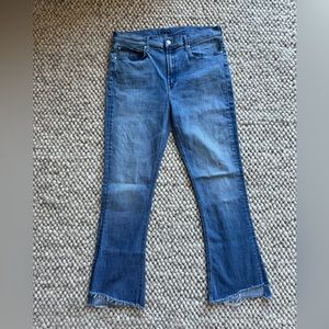 Mother ‘The Runaway’ step fray ankle jeans